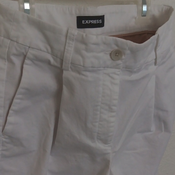 Express White Trousers with Button Detail - Picture 6 of 10